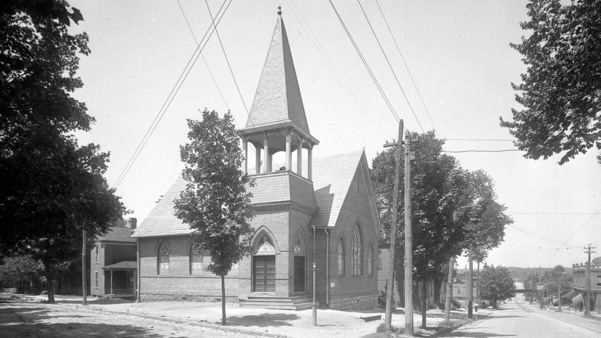 The NC NAACP held the first statewide meeting at First Congregational Church, located at South and Manley streets in the Fourth Ward neighborhood. Urban renewal projects demolished the church in the 1970s.