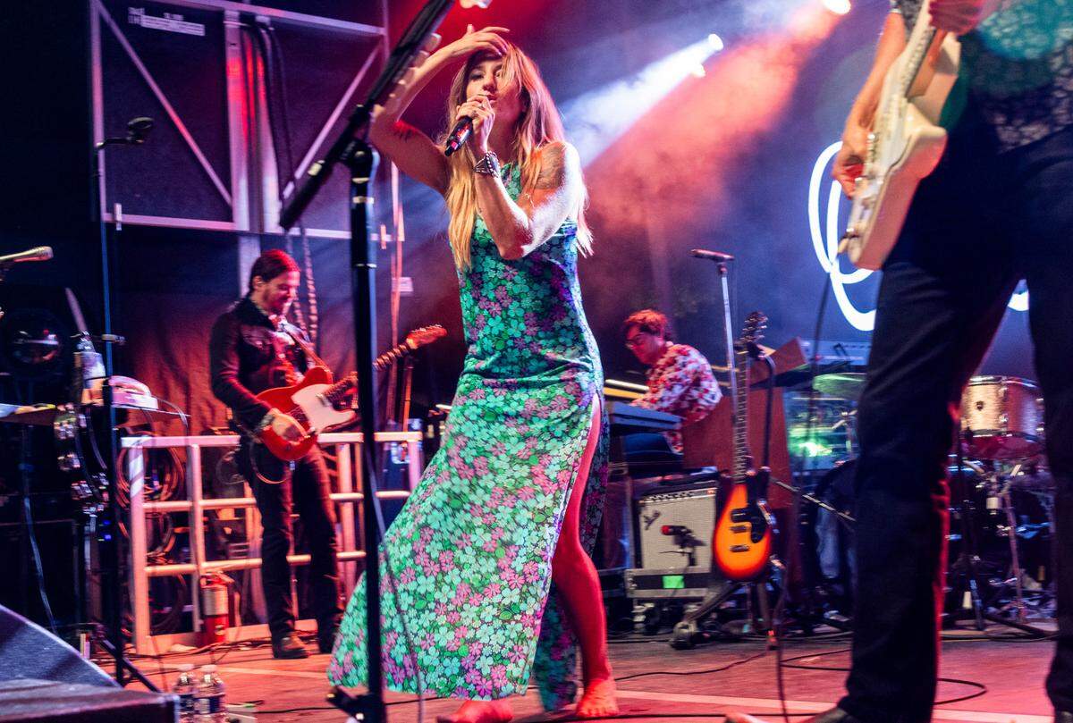 Margot Price performs Day 2 of the Hopscotch Music Festival Friday, Sept. 8 2023 at Moore Square in Raleigh.
