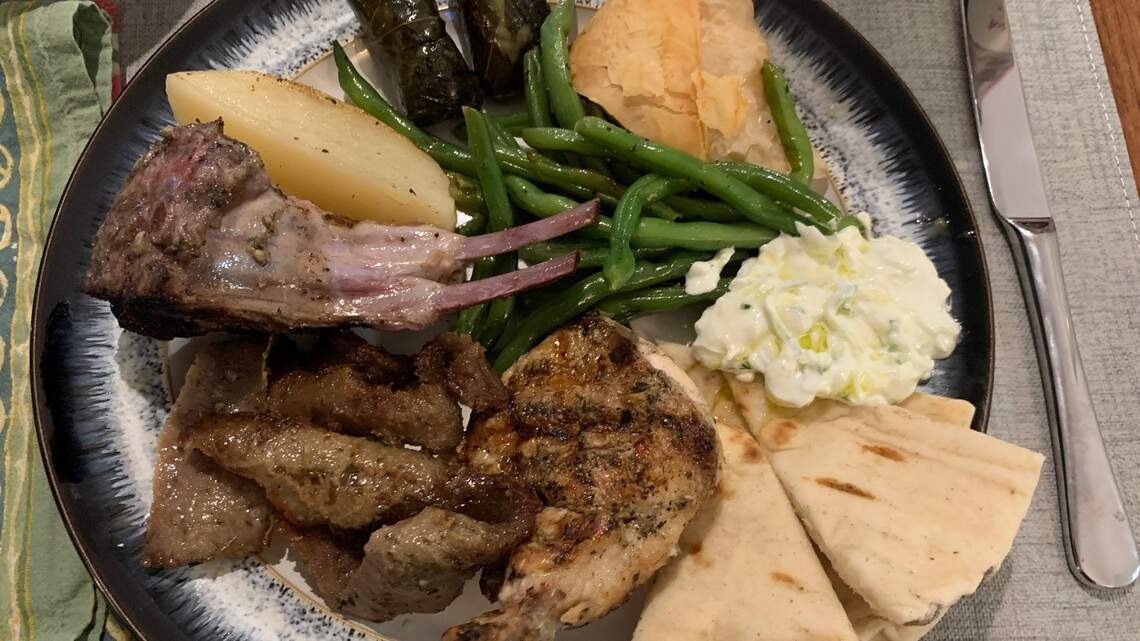 Taverna Agora’s Greek feast (and desserts) will transport their patio vibes to your home