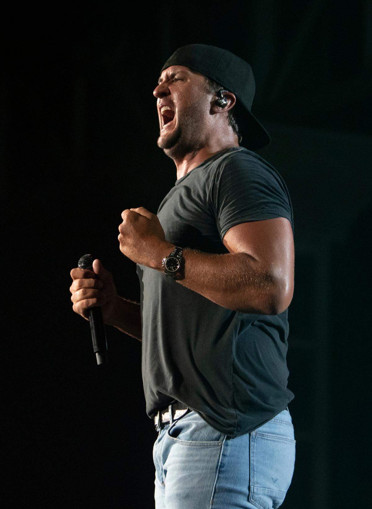 Luke Bryan brings his “Raised Up Right Tour” to the Coastal Credit Union Music Pavilion at Walnut Creek in Raleigh, N.C., Friday night, July 8, 2022.