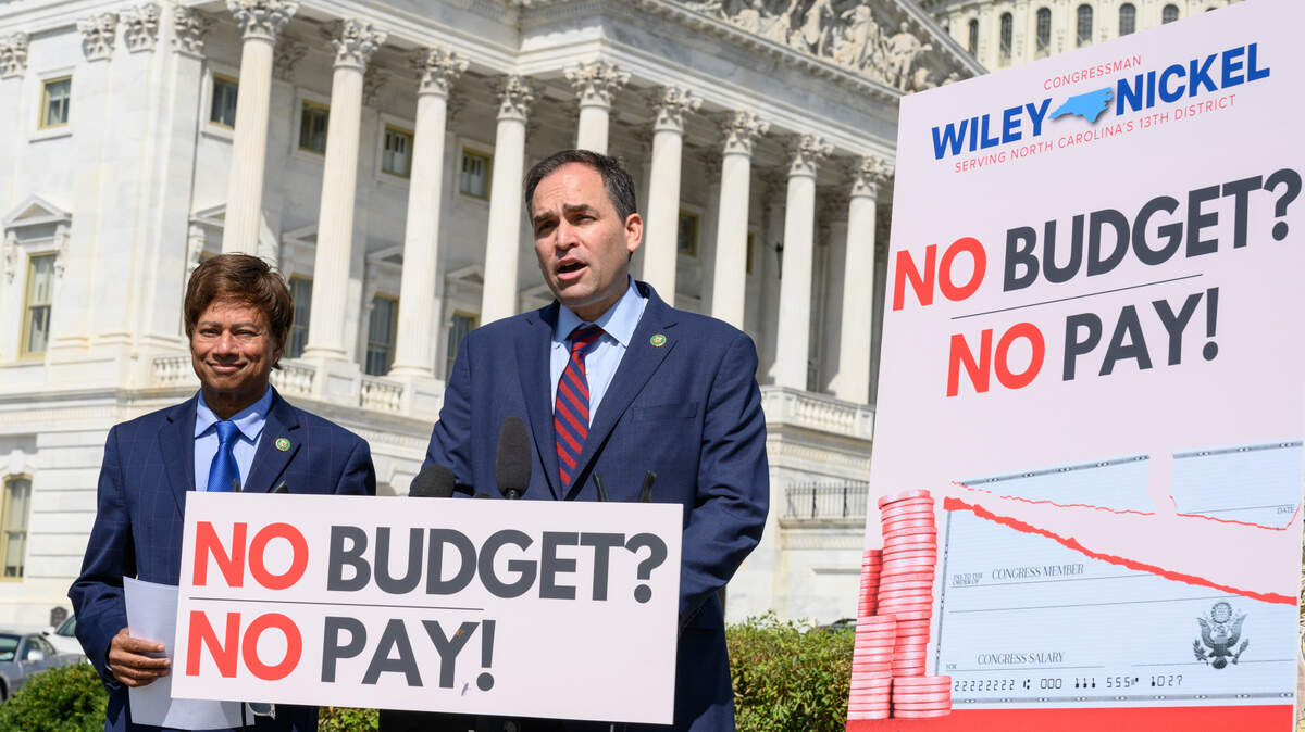 Rep. Wiley Nickel, a Democrat from Cary, introduced legislation that would stop members of Congress from being paid if they fail to pass a budget.