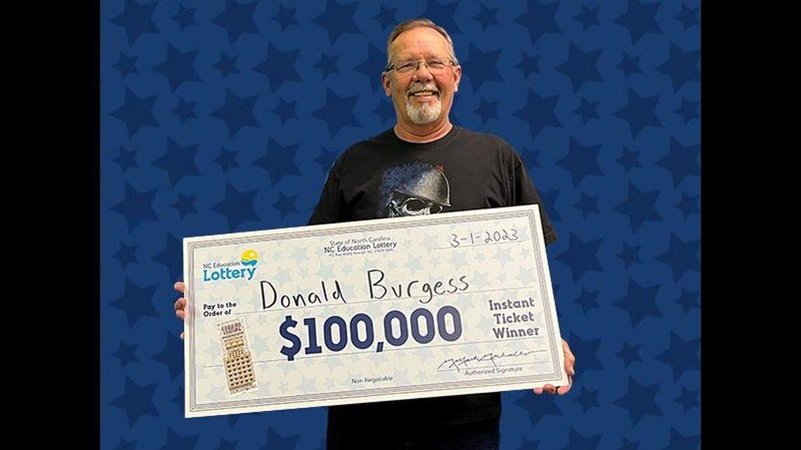 Donald Burgess’ lottery prize left a whole North Carolina store celebrating.