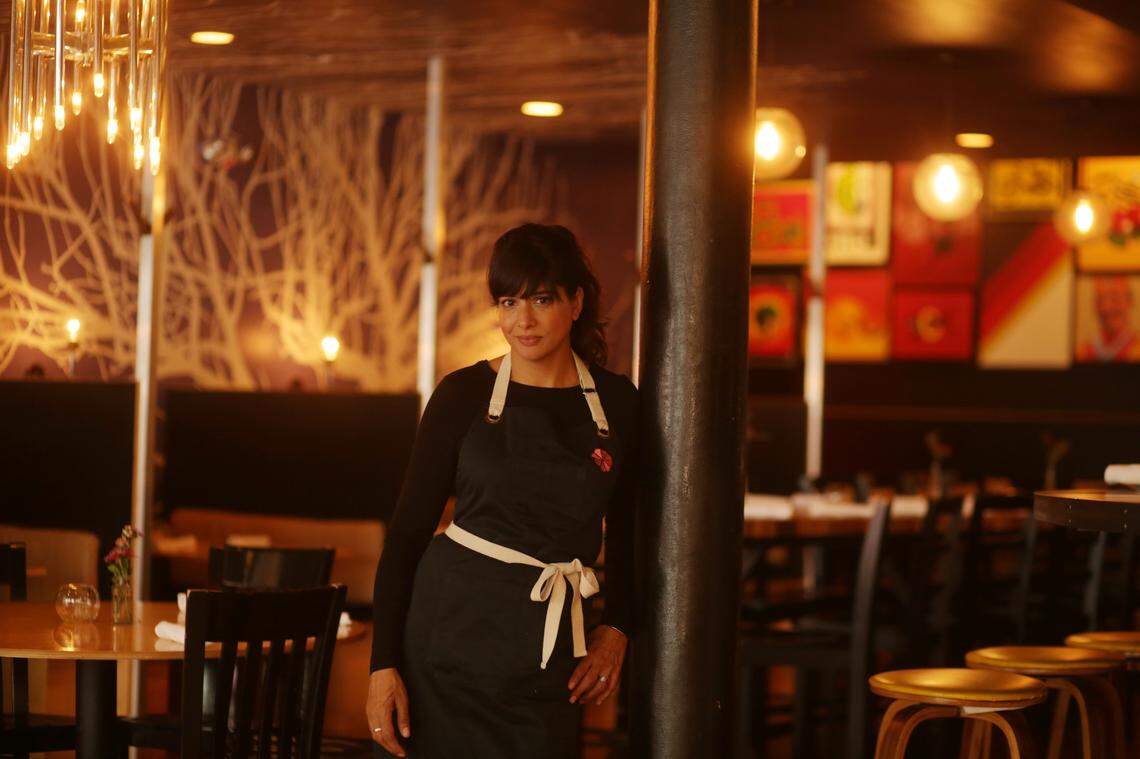Chef Cheetie Kumar in her downtown Raleigh, NC, restaurant Garland, in 2018. Kumar is among the 2022 James Beard Awards semifinalists for Best Chef: Southeast.