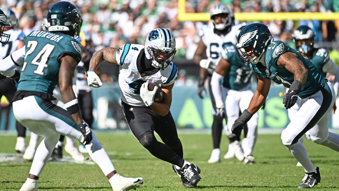 What Carolina Panthers coach Dave Canales said after 25-14 win against the Eagles