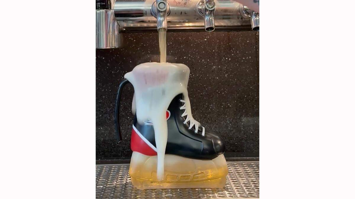 The Carolina Hurricanes’ souvenir beer skate cups at Lenovo Center went viral and sold out fast at Round 2 NHL playoff game.