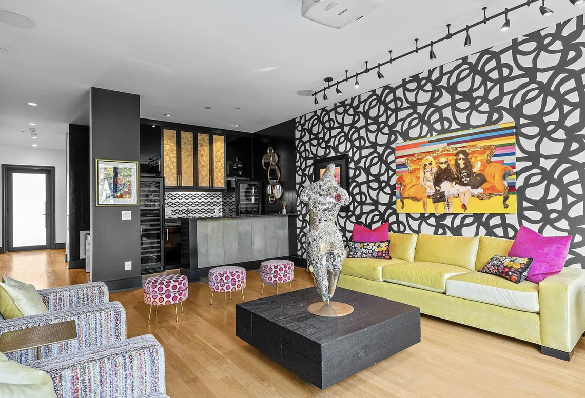 The main living room at 222 St. Mary’s St. in Raleigh’s The Saint subdivision, which listed for $1.8 million earlier this month.