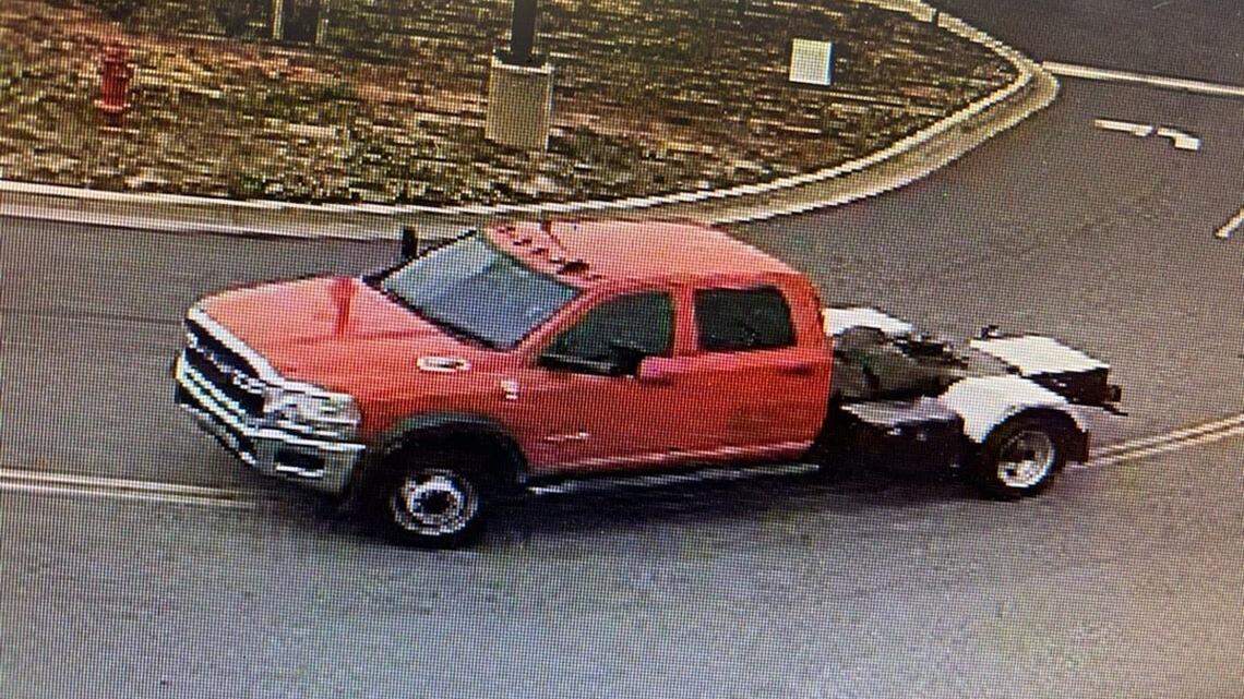 A photo from the Rockingham County Sheriff’s Office shows the suspect vehicle deputies believe fired the shots that officials say killed two motorcyclists and injured another on the U.S. 29 bypass in Rockingham County on Monday.