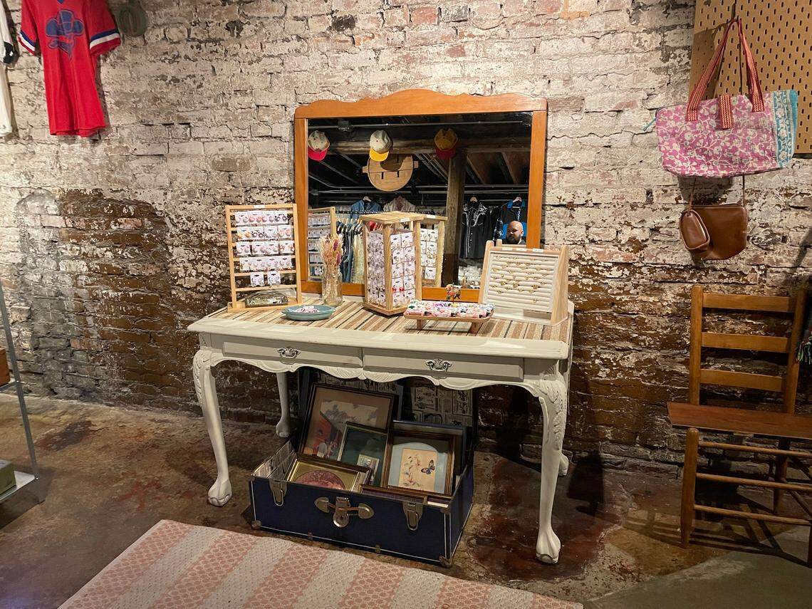 In addition to clothing for men and women, Same Old Same Old Vintage in Raleigh sells jewelry and accessories.