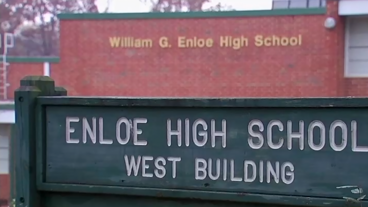 A former Enloe High School teacher was arrested on the Raleigh campus on March 18, 2025 on charges of trespassing, stalking and resisting a public officer.