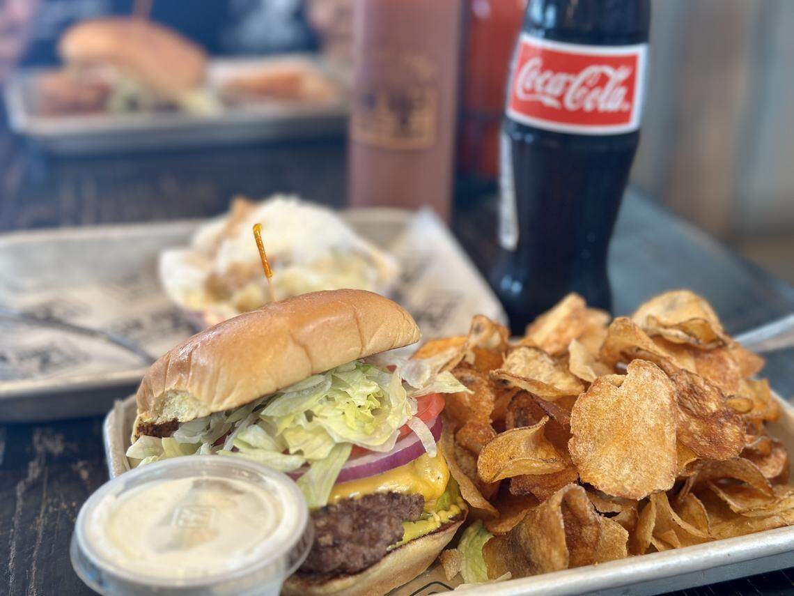 Sam Jones BBQ’s 1947 burger is the original Skylight Inn Burger from his grandfather’s restaurant in Ayden, North Carolina.