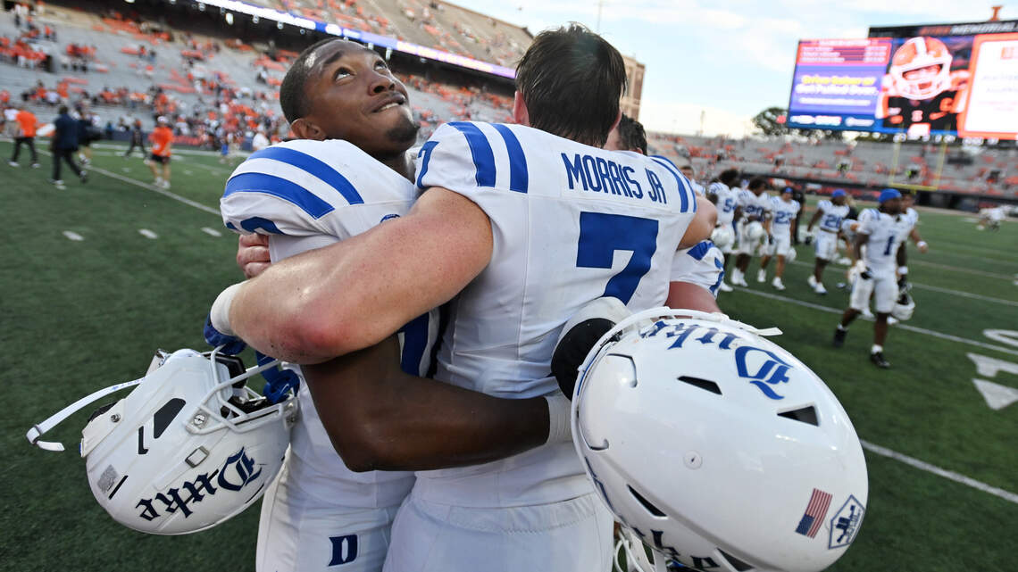 Duke football rallies past Illinois. Observations from the Blue Devils’ road win