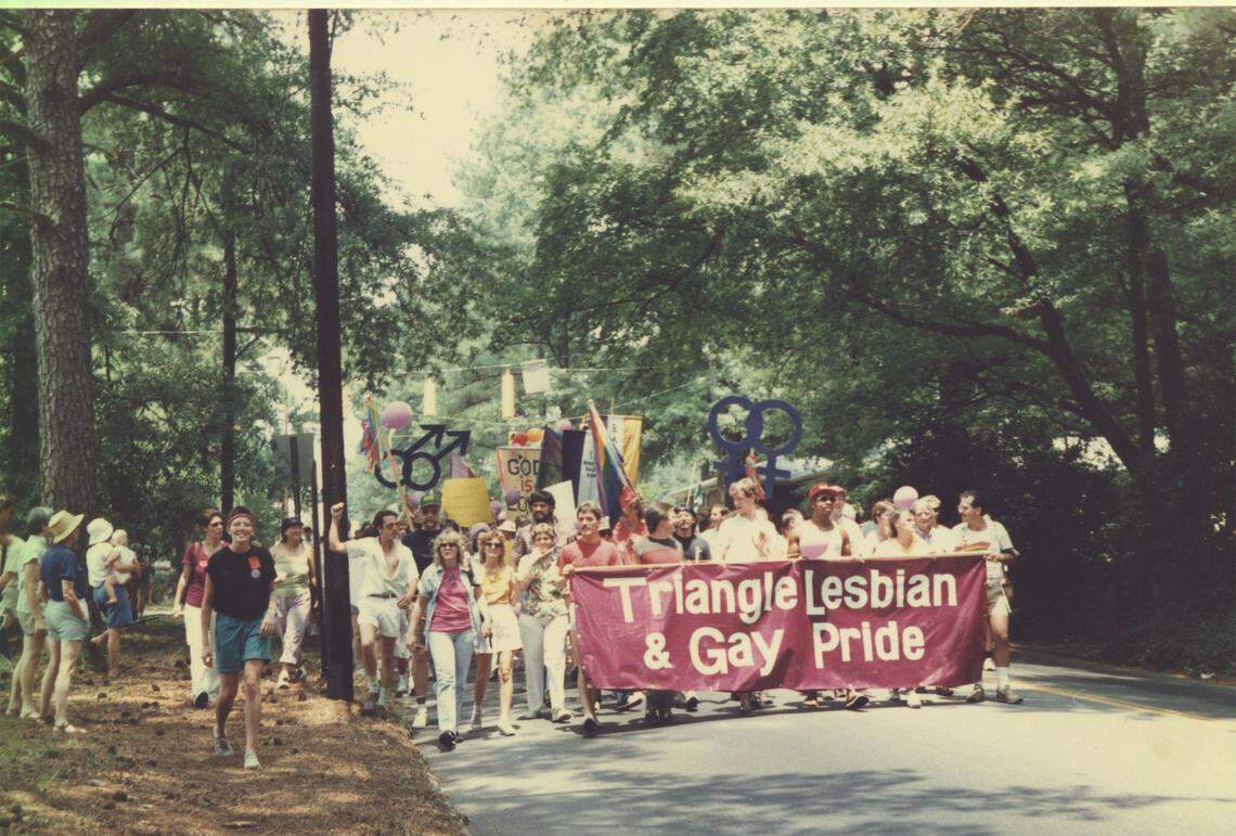 1986 Triangle Lesbian and Gay Pride march