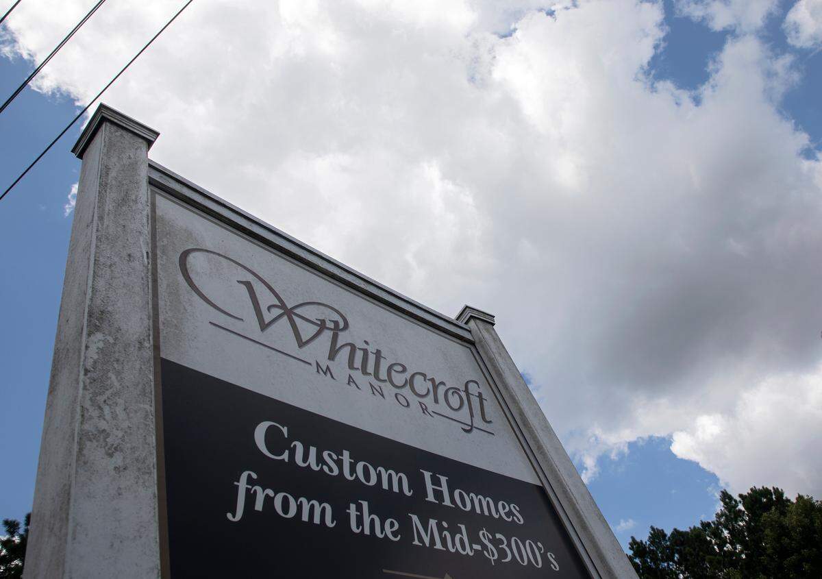 The Whitecroft Manor neighborhood in Garner, N.C. is photographed on Monday, August 8, 2022.