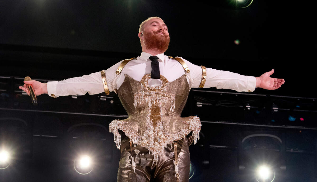 Sam Smith in concert on the “Gloria” tour, Tuesday night, Aug. 1, 2023 in Raleigh, N.C.
