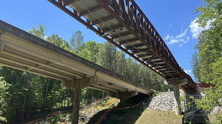 Renewed greenway trail and a signature pedestrian bridge open in Cary