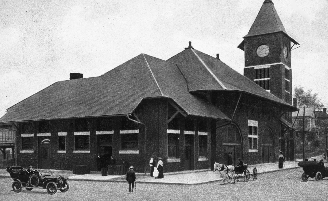 A photo of Raleigh’s Union Station, formerly called Union Depot, from the 19th century.