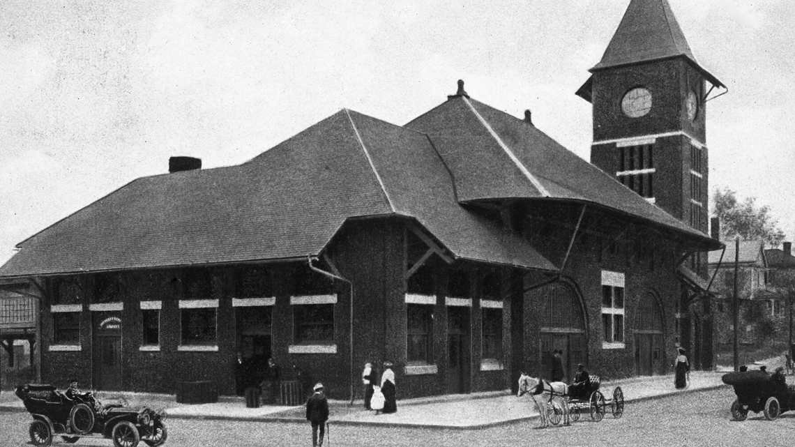 A photo of Raleigh’s Union Station, formerly called Union Depot, from the 19th century.