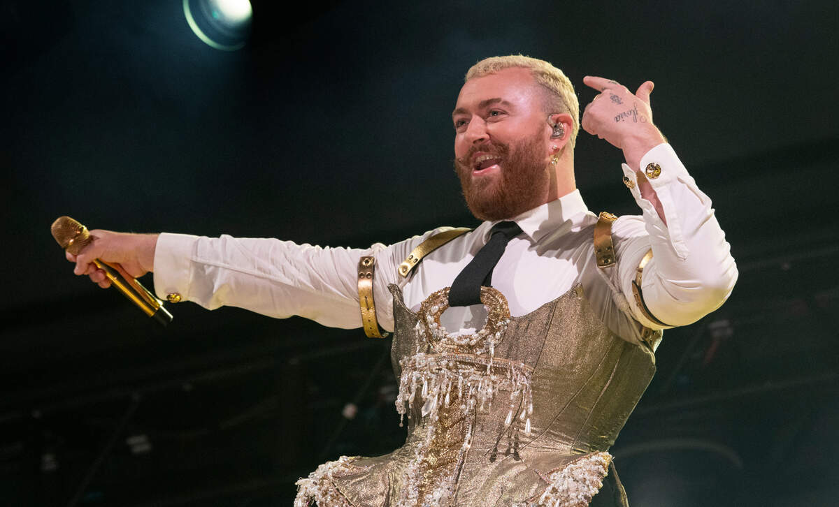 Sam Smith in concert on the “Gloria” tour, Tuesday night, Aug. 1, 2023 in Raleigh, N.C.