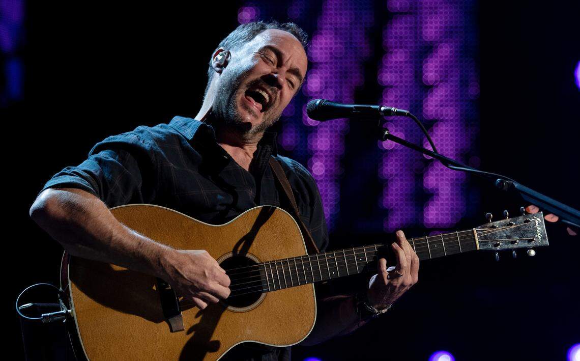 Dave Matthews plays to a capacity crowd at Farm Aid at Raleigh, N.C.’s Coastal Credit Union Music Park at Walnut Creek, Saturday, Sept. 24, 2022.