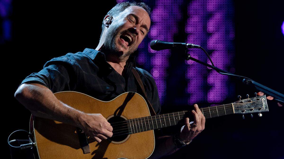 Dave Matthews plays to a capacity crowd at Farm Aid at Raleigh, N.C.’s Coastal Credit Union Music Park at Walnut Creek, Saturday, Sept. 24, 2022.