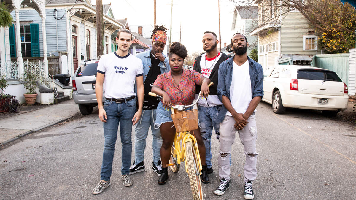 New Orleans-based five-piece Tank and The Bangas is on tour to promote the new album, “Green Balloon.”
