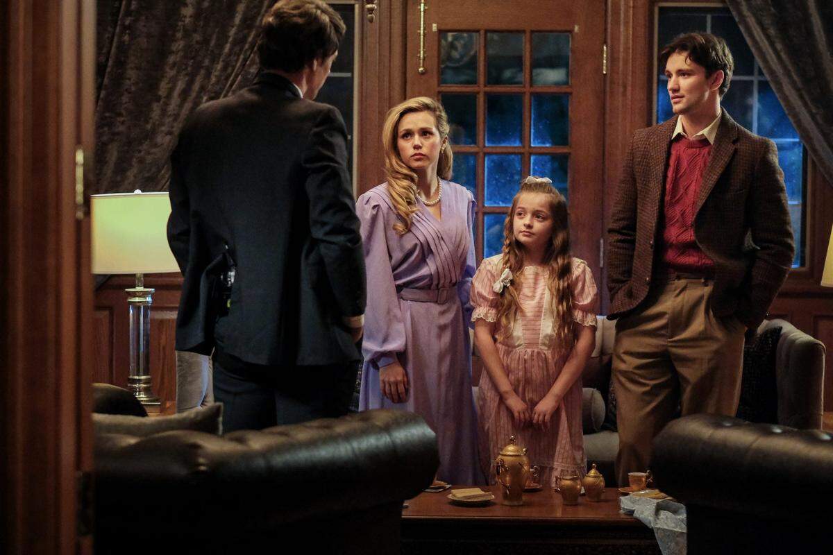 (L-R): Brec Bassinger, Emma Oliver and Khobe Clark in the VC Andrews Lifetime movie “Dawn: Secrets of the Morning.”