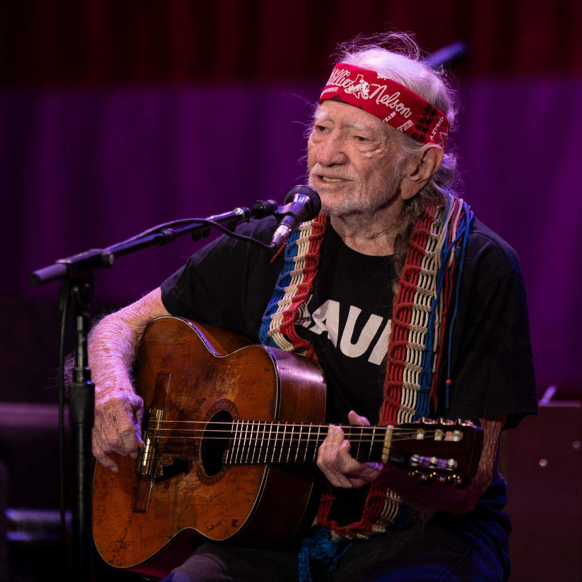 Willie Nelson headlines his Outlaw Music Festival tour stop at Raleigh, N.C.’s Coastal Credit Union Music Park, Saturday night, Sept. 8, 2023.