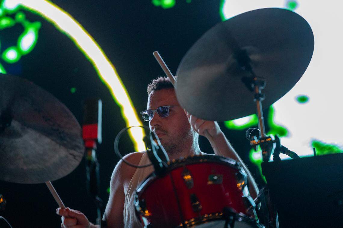 BADBADNOTGOOD performs at Moore Square in Raleigh during the Hopscotch Music Festival on Friday, Sept. 6, 2024.