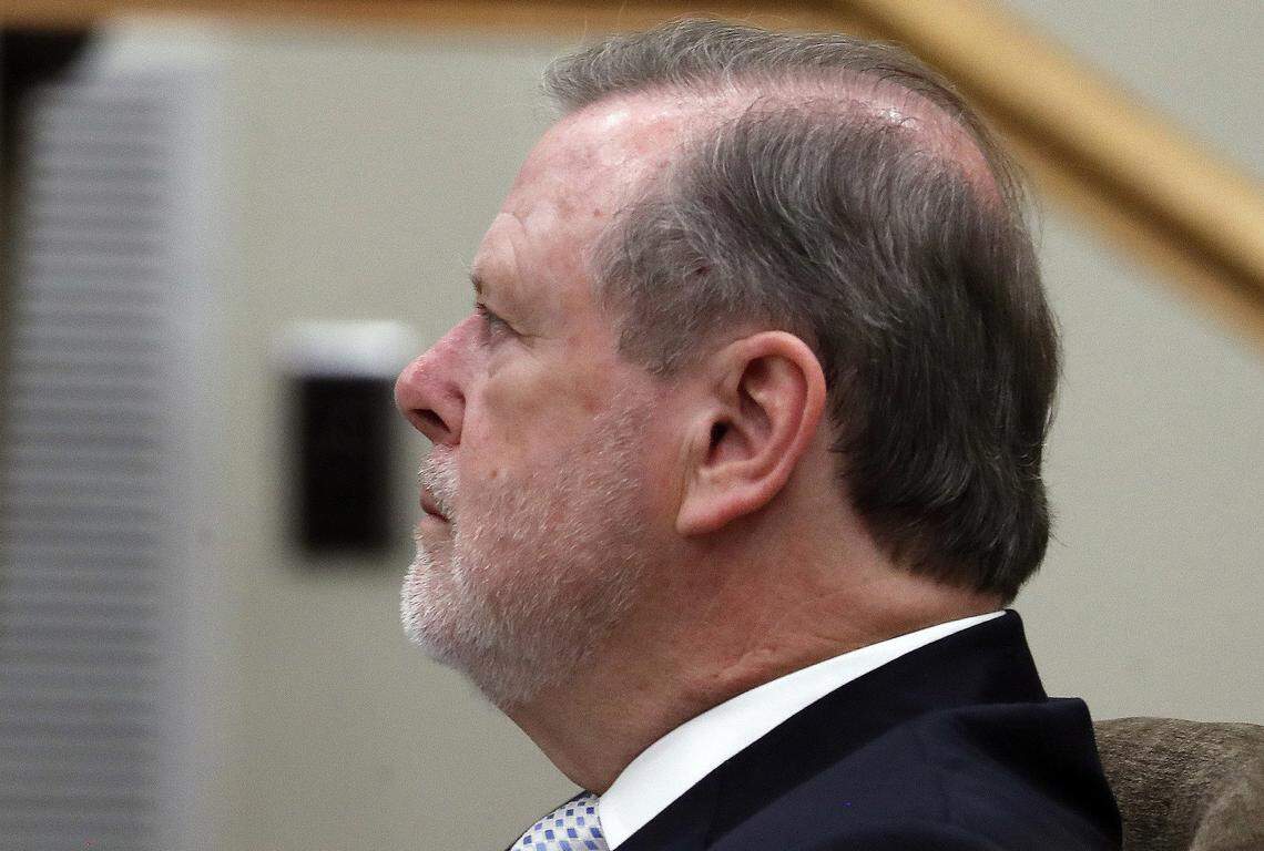 Sen. Phil Berger, Senate president pro-tem, listens as the General Assembly joint appropriations committee held a meeting to discuss budget items at the Legislative Office Building in Raleigh on May 29, 2018.