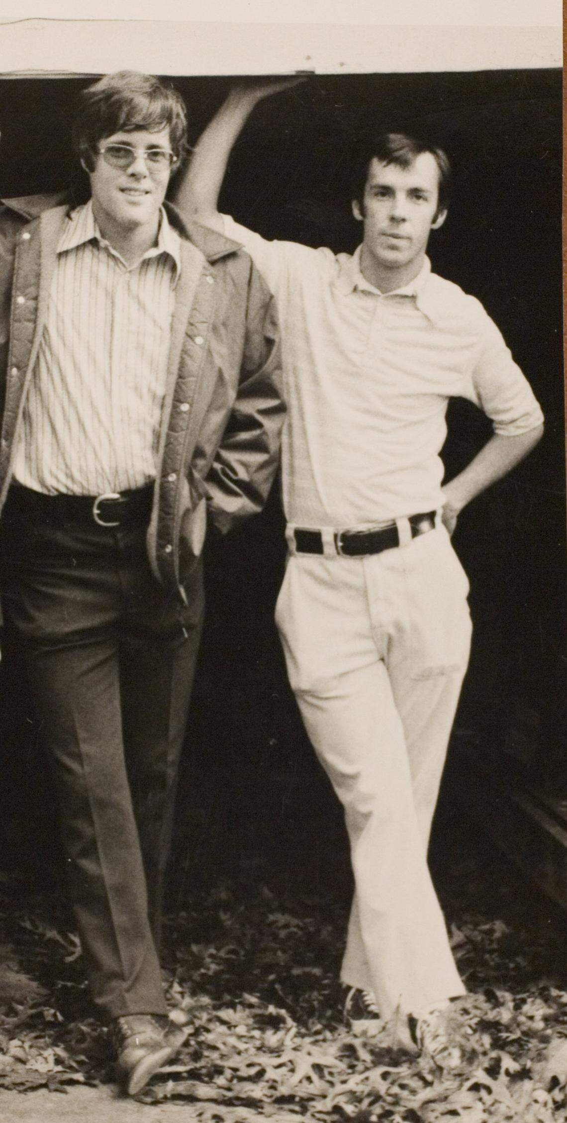 Bill Mott (left) coached with Roy Williams at Charles D. Owen High School in Swannanoa, N.C.