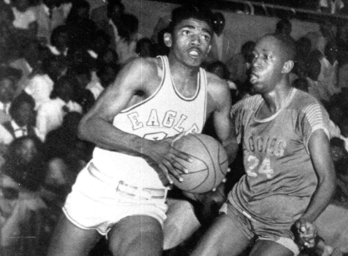 Sam Jones as a player at NC Central.