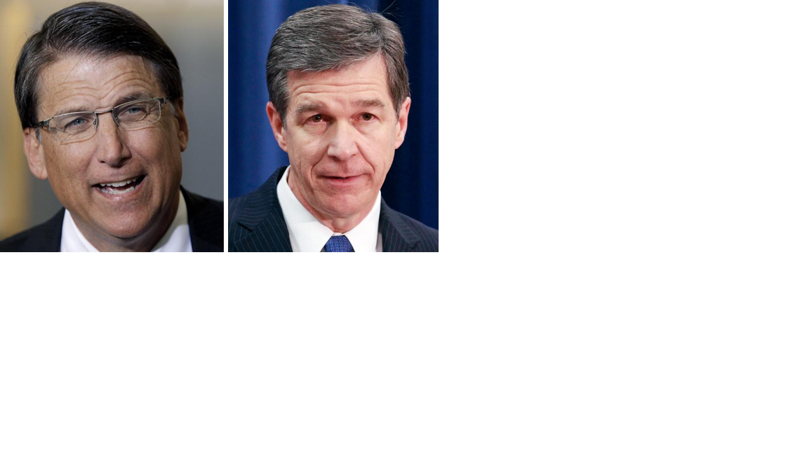 Pat McCrory and Roy Cooper