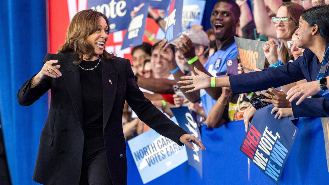 VP Kamala Harris returns to Raleigh NC for rally ahead of election ...