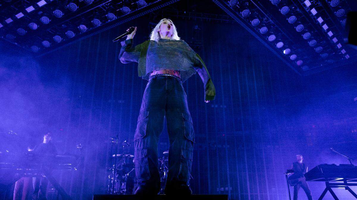 Linkin Park in concert on their “From Zero World Tour 2025” at Raleigh, N.C.’s Lenovo Center, Tuesday night, May 6, 2025.