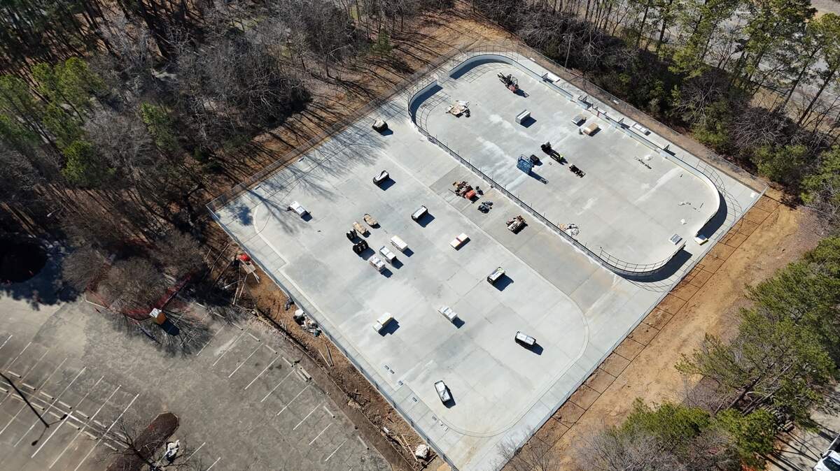 The two 160-by-75-foot street hockey rinks in Apex will feature scoreboards, fencing, player benches, penalty boxes, and more.