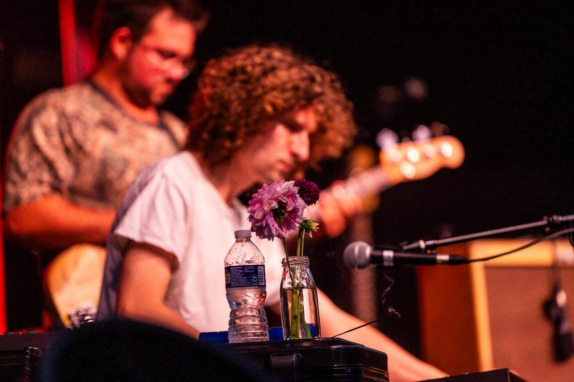 MJ Lenderman and the Wind performs at City Plaza in Raleigh during the Hopscotch Music Festival on Friday, Sept. 6, 2024.