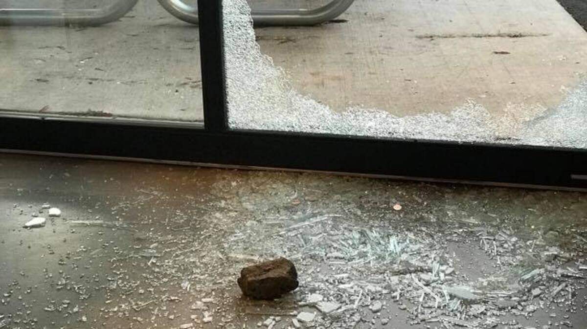 Someone broke into the Lakewood bakery Scratch Tuesday night after throwing a rock through the front window.