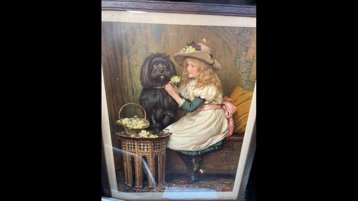 The picture that hid the document is now in the home of Karmen Smith, executive director of Hope Habor Home.