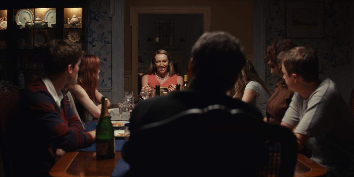 Toni Collette as Kathleen Peterson and Colin Firth as Michael Peterson in the HBO Max limited series “The Staircase.”