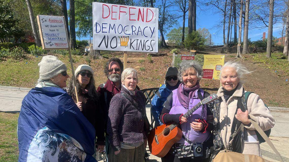 ‘No Kings’ rallies in smaller NC towns focus on immigration policies, economy