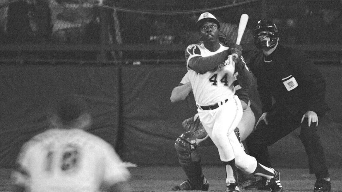 Photos from the career of baseball slugger Hank Aaron