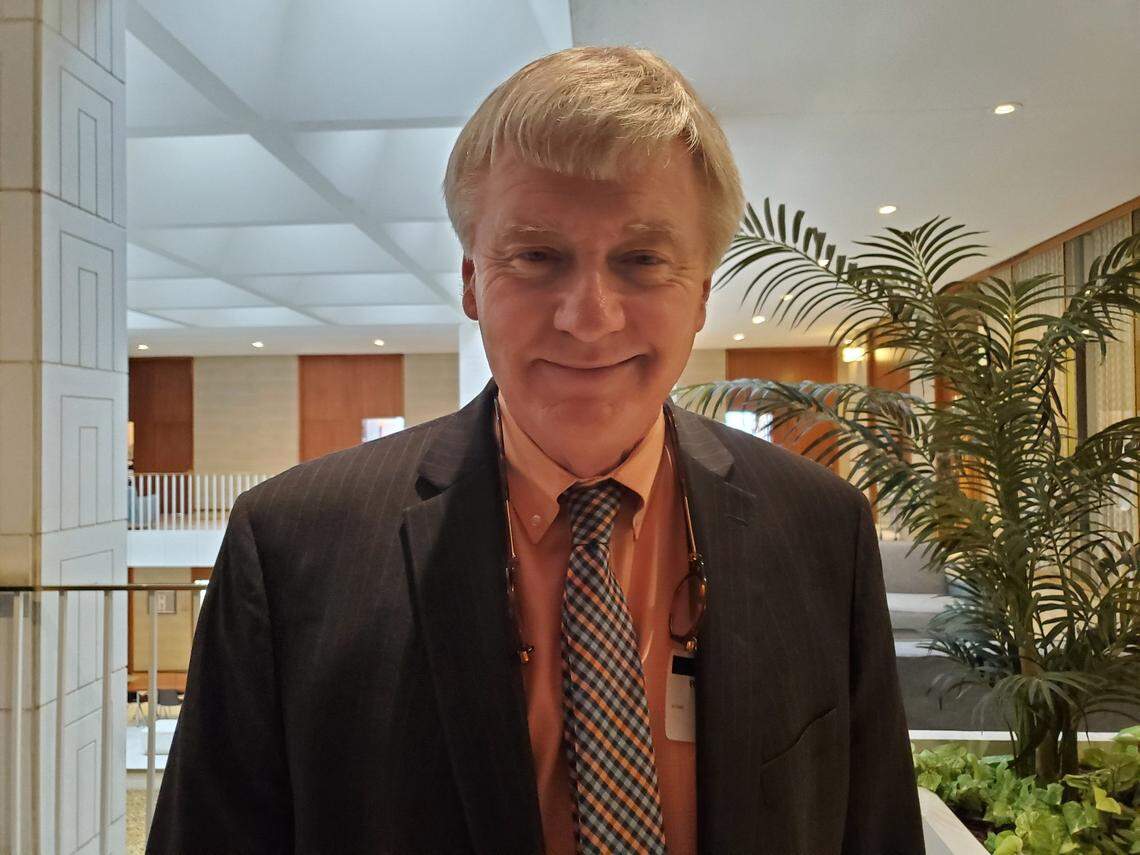 N.C. Rep. Billy Richardson, a Cumberland County Democrat, pictured here outside the House chamber of the General Assembly in the Legislative Building in downtown Raleigh. Richardson thinks Gov. Roy Cooper should retract his endorsement of the opponent of a sitting Democratic senator.