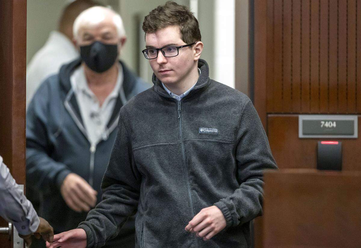 Austin Thompson arrives in Wake County Superior Court for his sentencing hearing on Wednesday in Raleigh. Thompson is being sentenced after pleading guilty to murder in the 2022 Hedingham neighborhood mass shooting. 