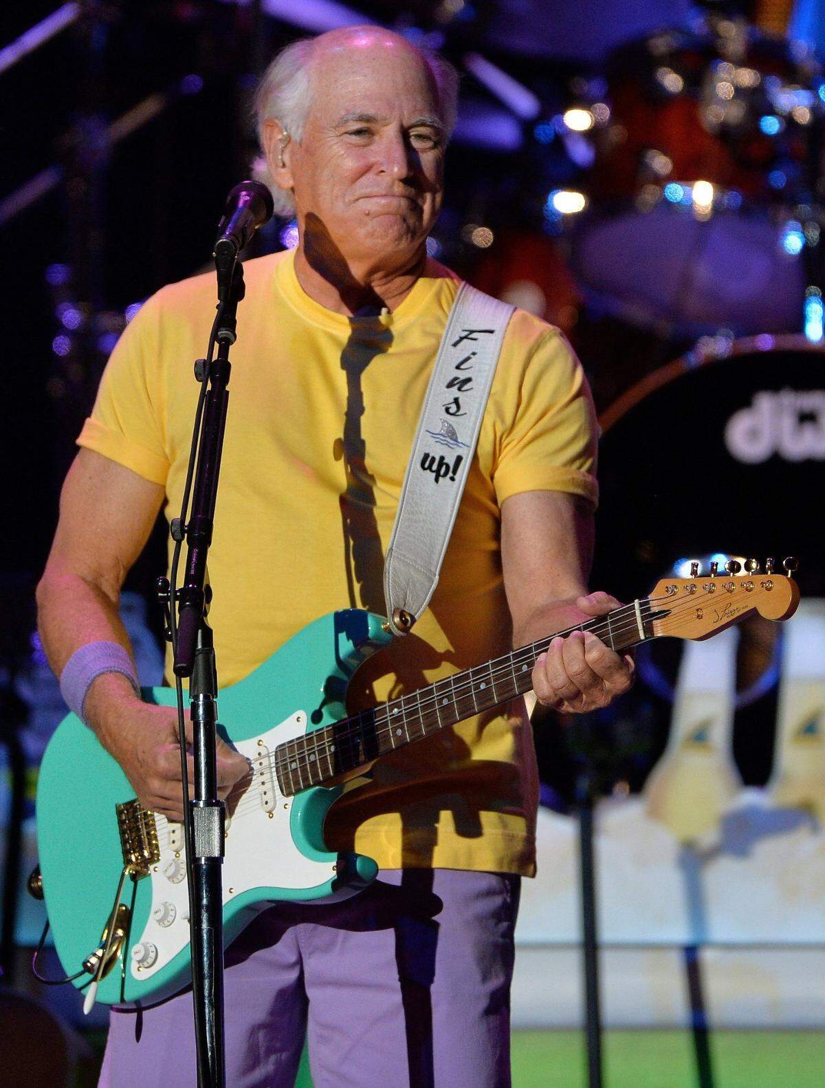 Jimmy Buffett in concert at Raleigh, NC’s Walnut Creek Amphitheater Thursday night, April 21, 2016.