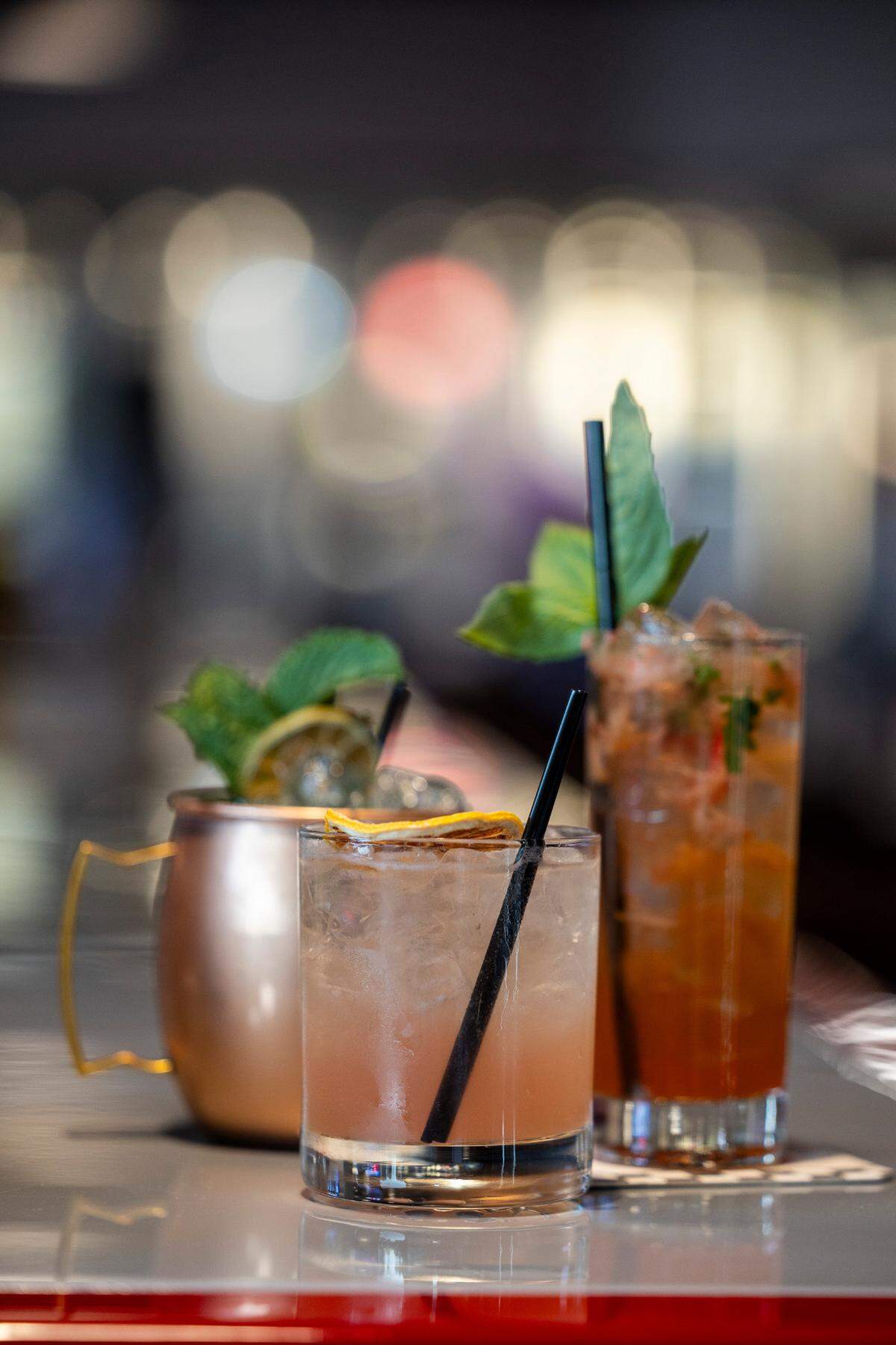The craft cocktail bar at Apex Racing Lab features vodkas and a growing bourbon and tequila collection. Drinks are named for drivers including Michael Waltrip and Dale Earnhardt.