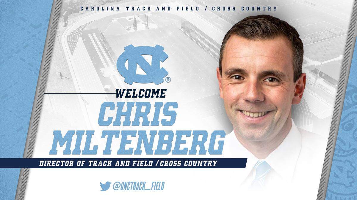 Chris Miltenberg is North Carolina’s new track and field and cross country coach.