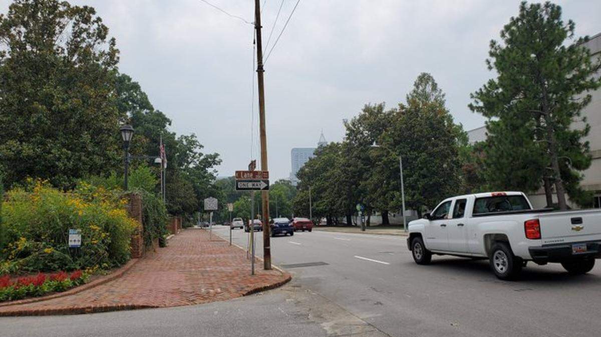 The N.C. Executive Mansion on North Blount Street as seen in July 2021. The city plans to convert North Blount to a two-way street.