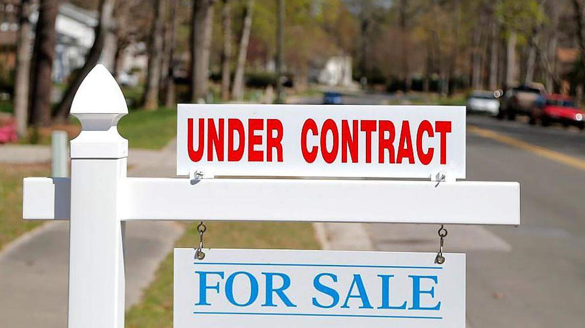 A home for sale shows an “Under Contract” sign on Hunting Ridge Rd. in Raleigh on March 21, 2016. The Triangle will enter the spring selling season with serious inventory constraints. The number of homes for sale in the region fell 14 percent in February compared to the same period last year. February sales, meanwhile, were up 11 percent and the average overall sales price of the homes that sold in last month was up 7 percent.