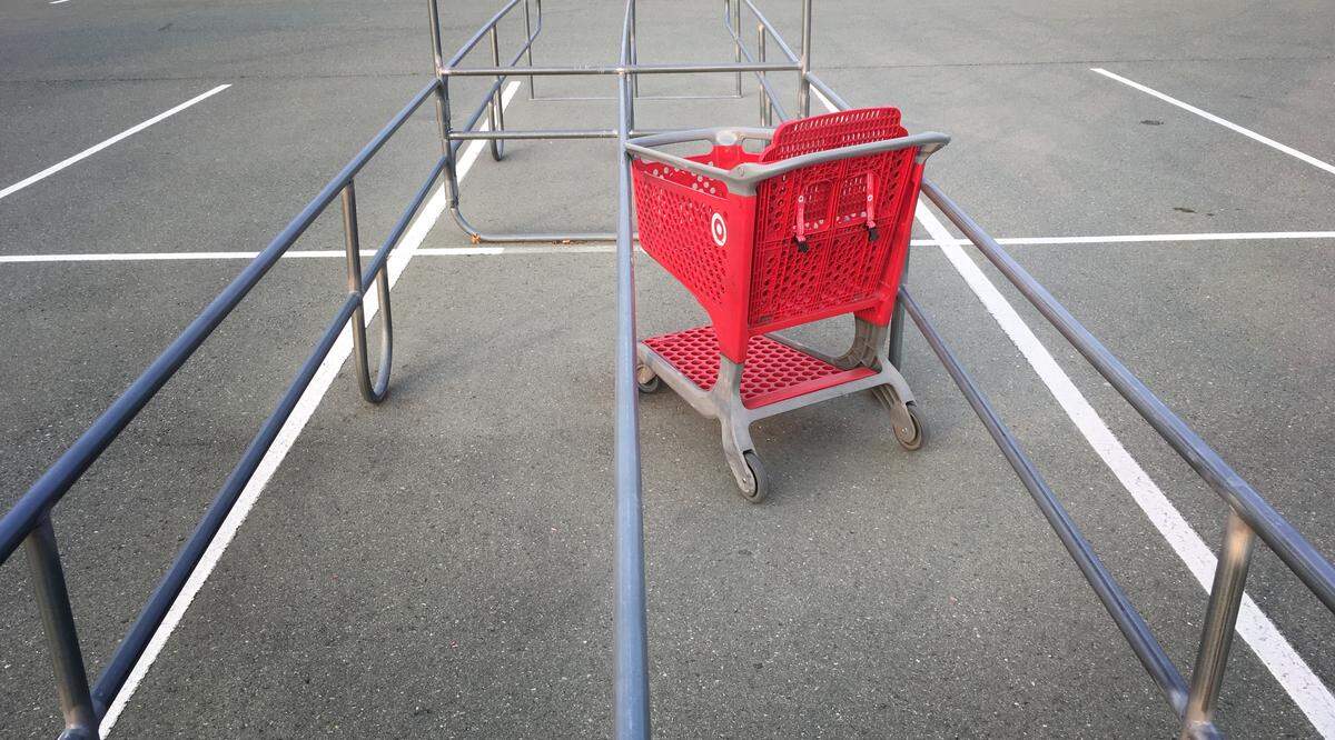 Target parking lot.  Morrisville, N.C. Friday evening, March 20, 2020.
