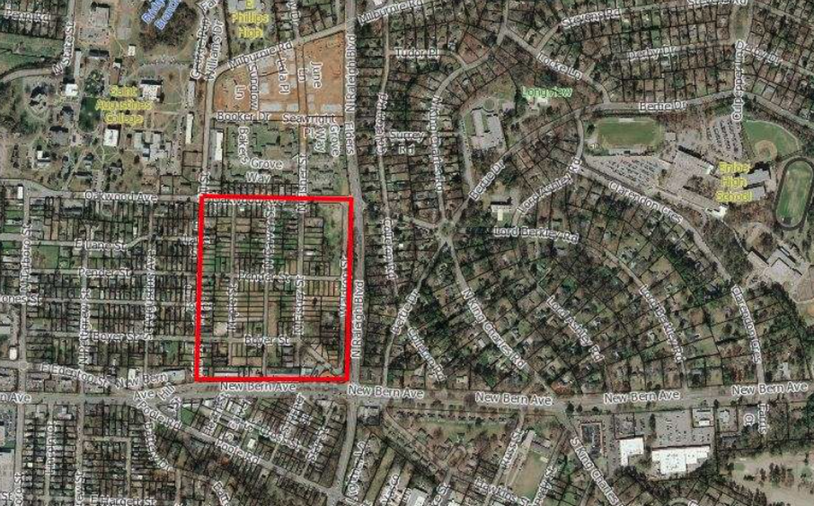 An aerial shot of the East College Park location.